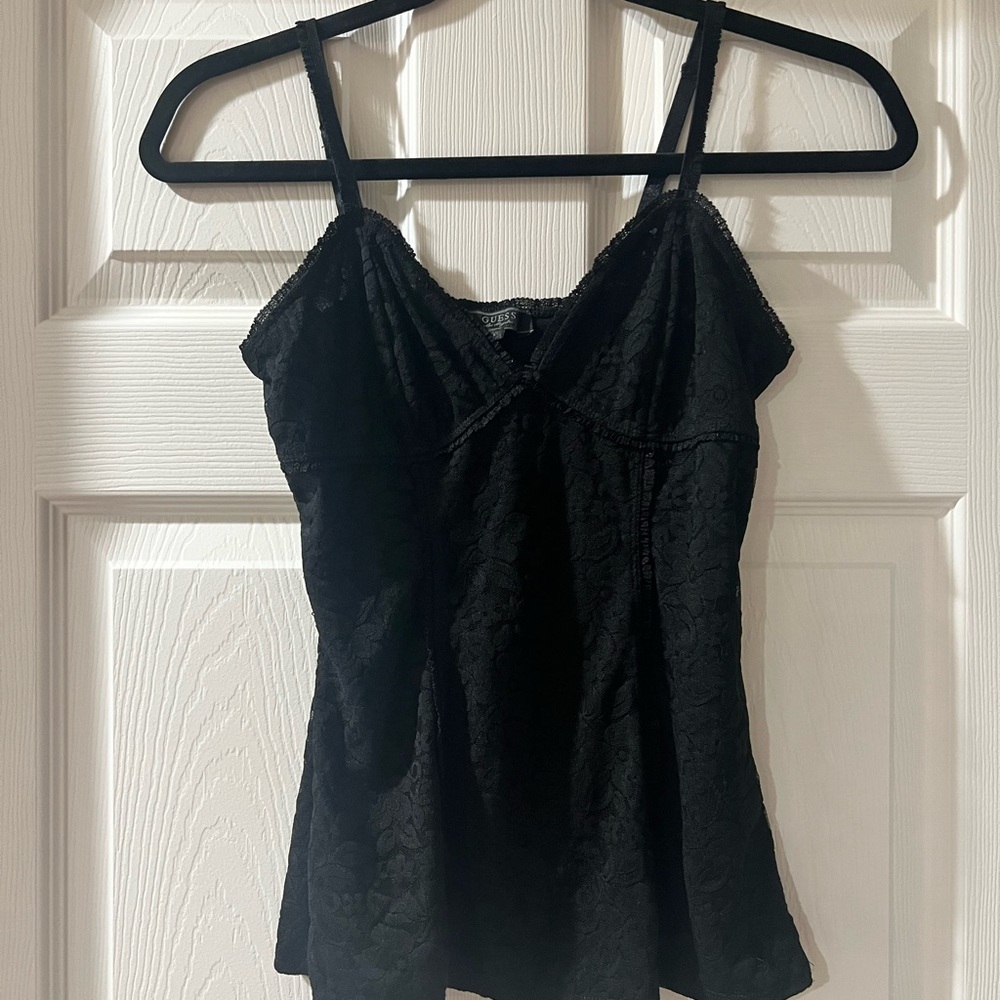 Guess Black Lace Camisole. Like brand new condition.